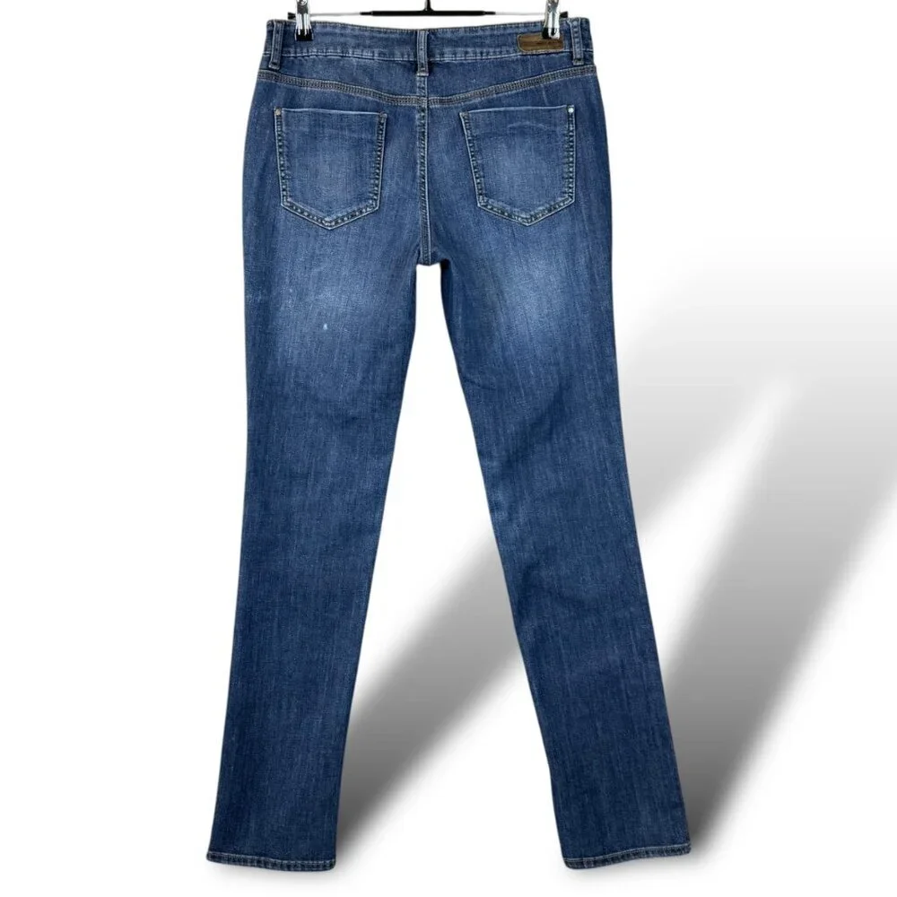 DKNY Jeans Soho Skinny Womens Size 8 Blue Medium Wash Mid-Rise Stretch Denim_6